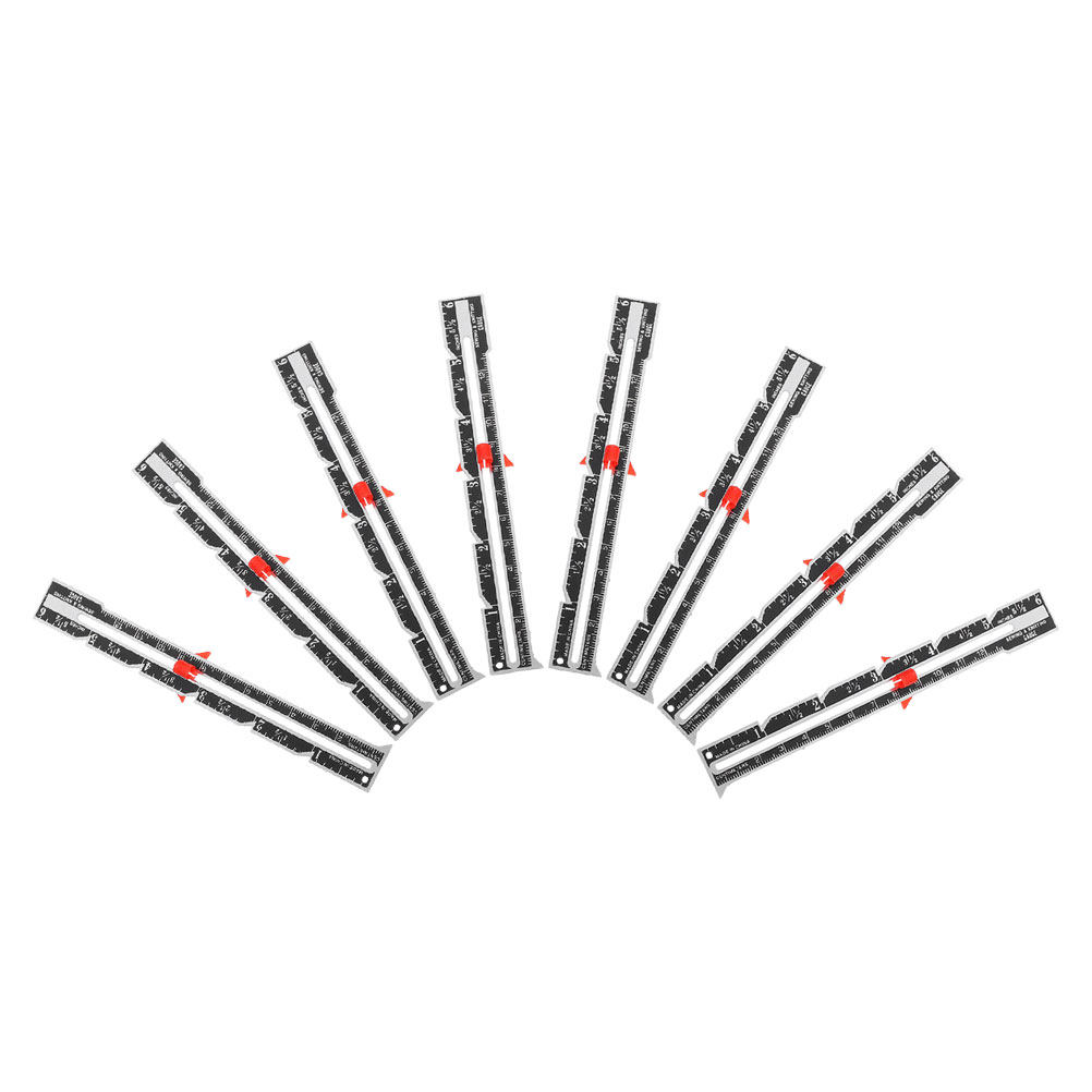 Sewing Gauge Ruler - 8-delige ergonomische naaimeter-set met nauwkeurige knoopafstand