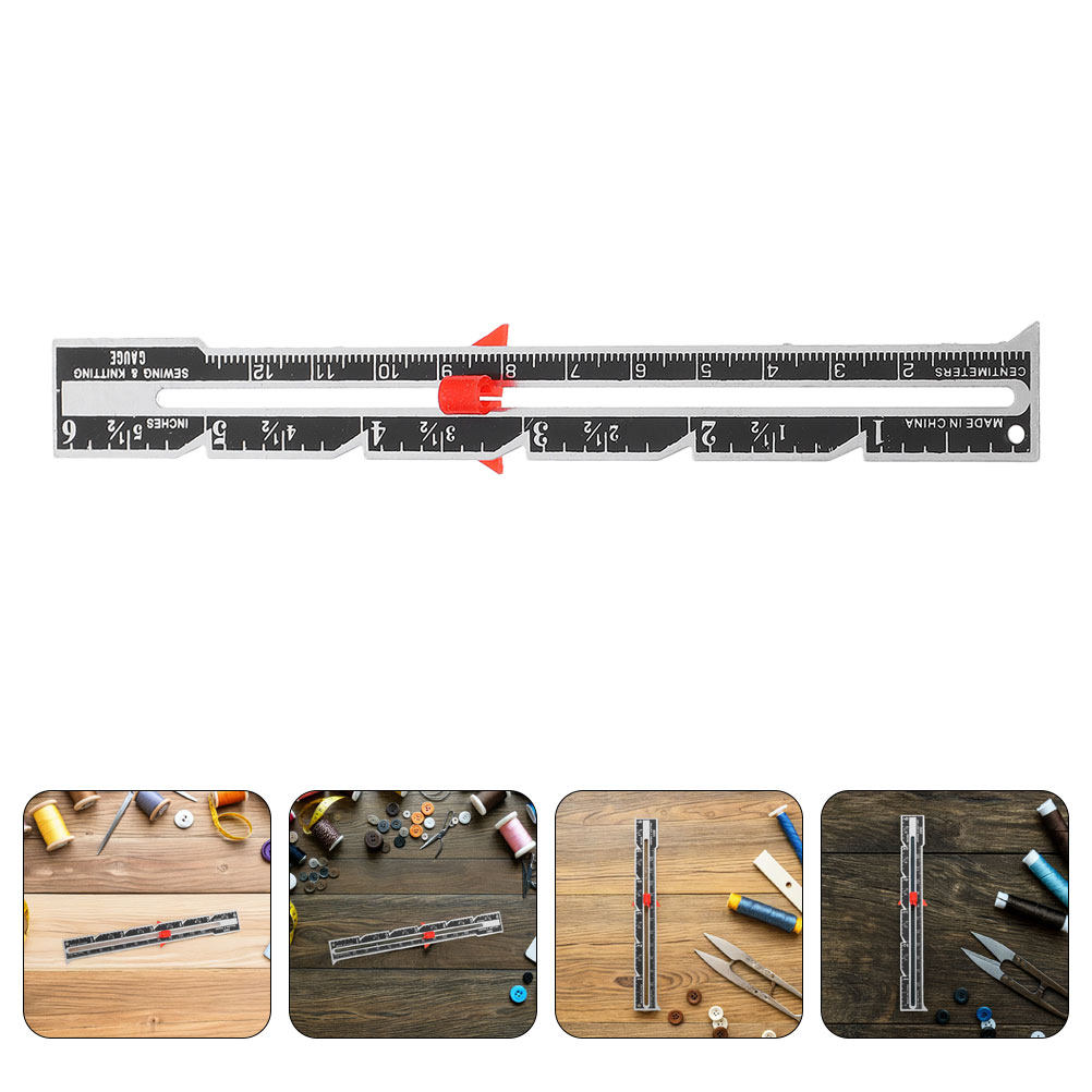 Sewing Gauge Ruler - 8-delige ergonomische naailiniaalset, draagbaar, lichtgewicht, quilting-maatgereedschap