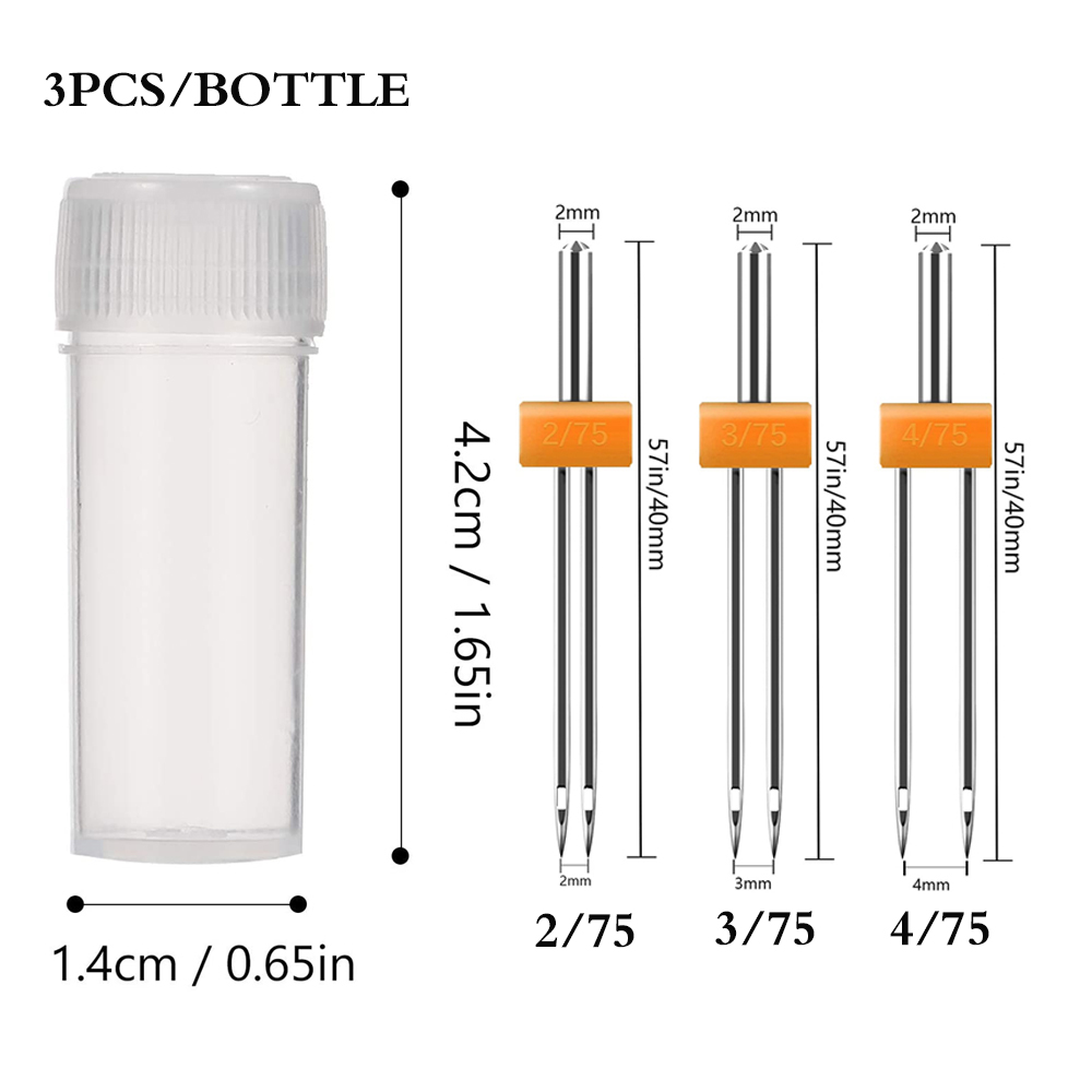 3PCS Naaimachine Twin Naalden  - Twin Needle Stretch recensie en prijs