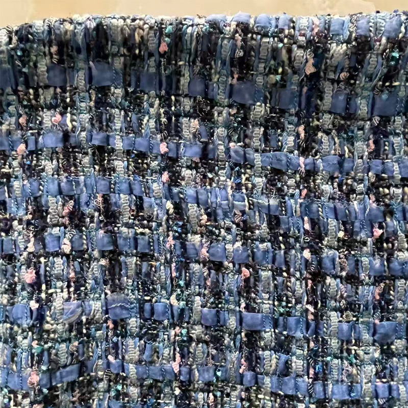 Blauw garengeverfd zwaar indus - Sewing Tweed Fabric recensie en prijs