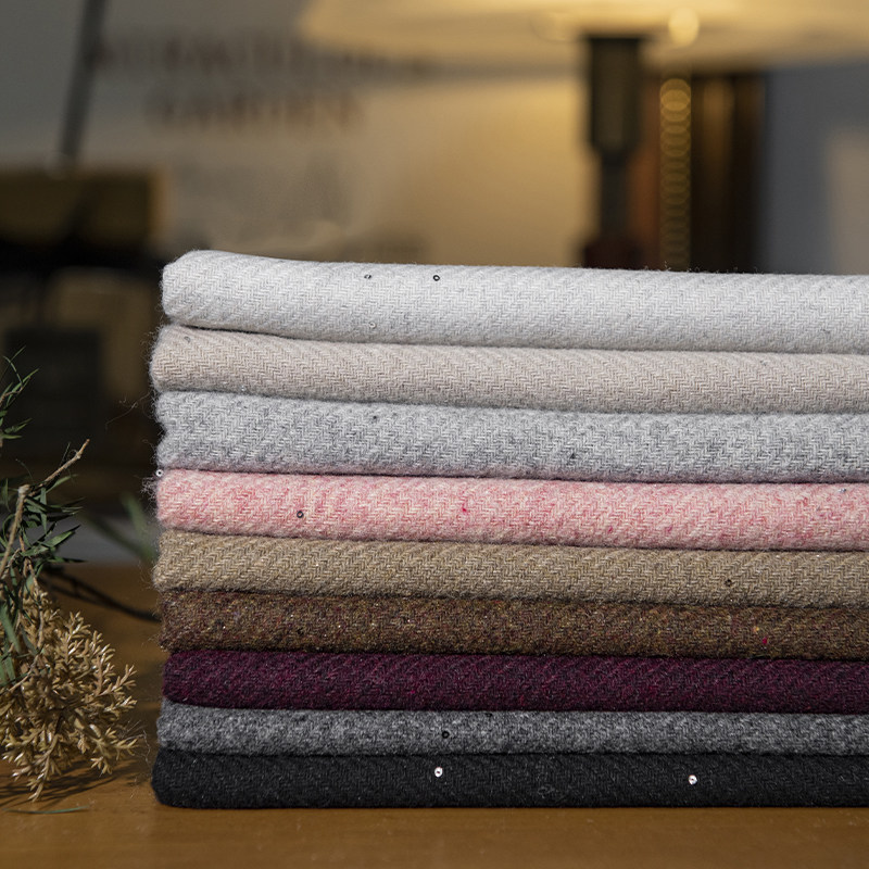 Sterrenhemel pailletten wollen - Sewing Tweed Fabric recensie en prijs