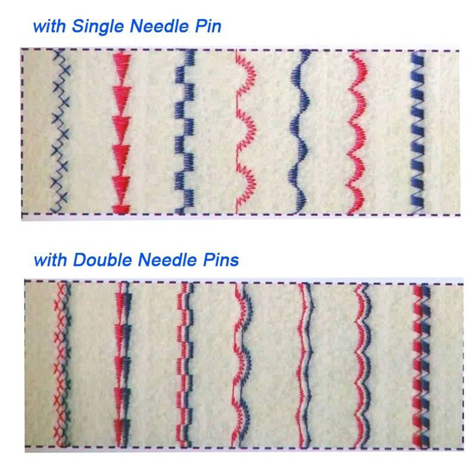 3-delige set dubbele naalden v - Twin Needle Stretch recensie en prijs