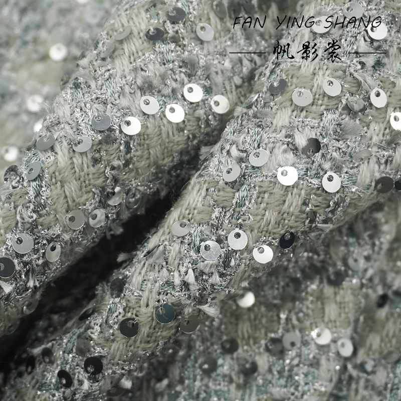 Zilvergrijze glitterpailletten - Sewing Tweed Fabric recensie en prijs