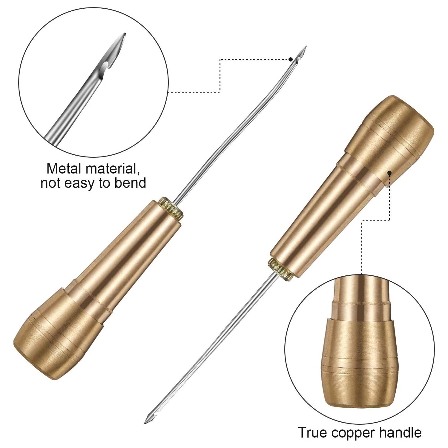 Lederen naaiset DIY lederen na - Textile Sewing Kit recensie en prijs