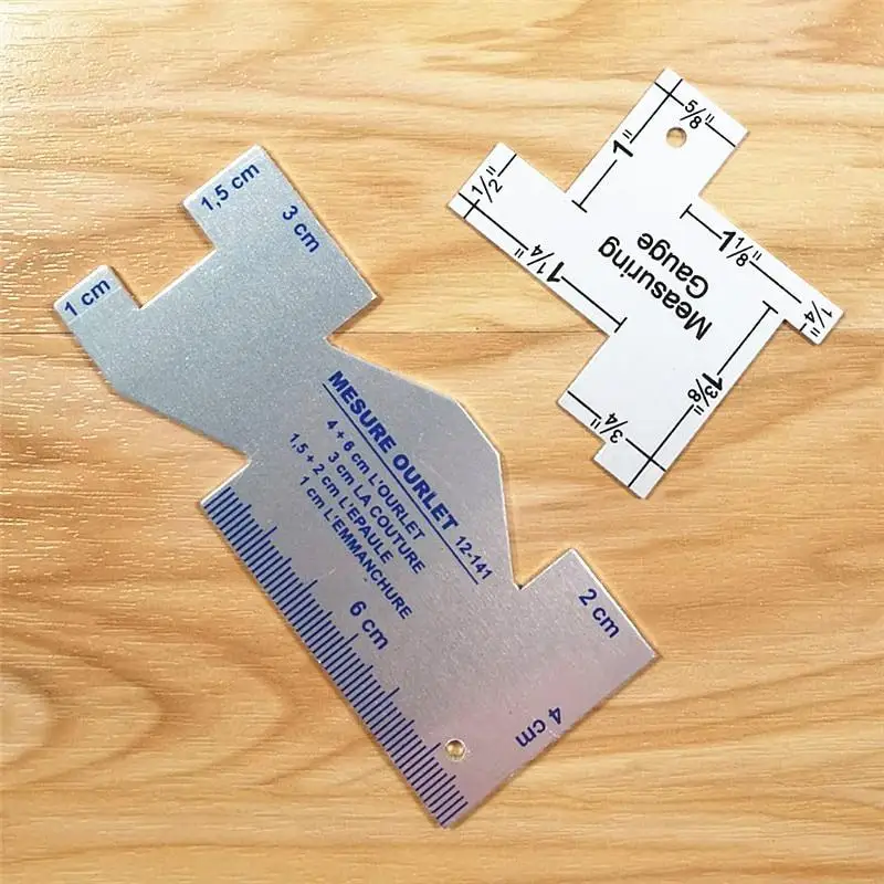 Stoffenmarkering Op maat Krijt - Sewing Gauge Ruler recensie en prijs