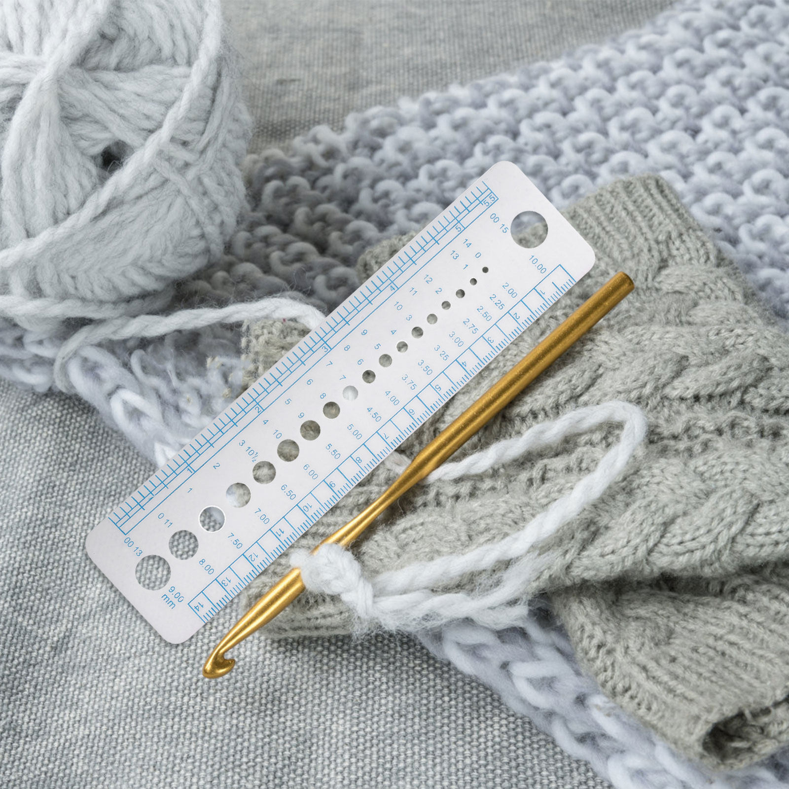4 stuks breinaaldmeter, plasti - Sewing Gauge Ruler recensie en prijs