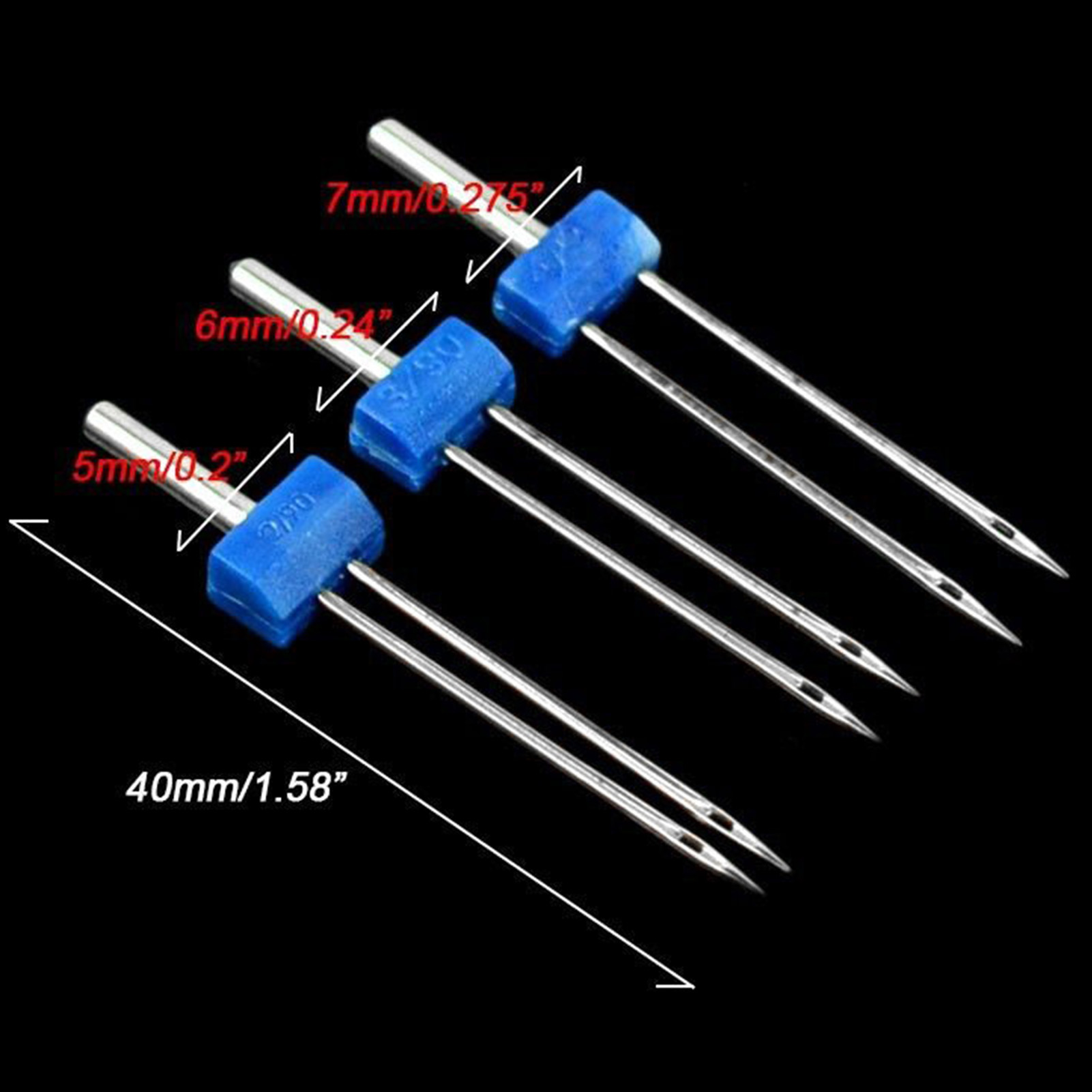Tweelingnaaldenset 3 stuks roe - Twin Needle Stretch recensie en prijs