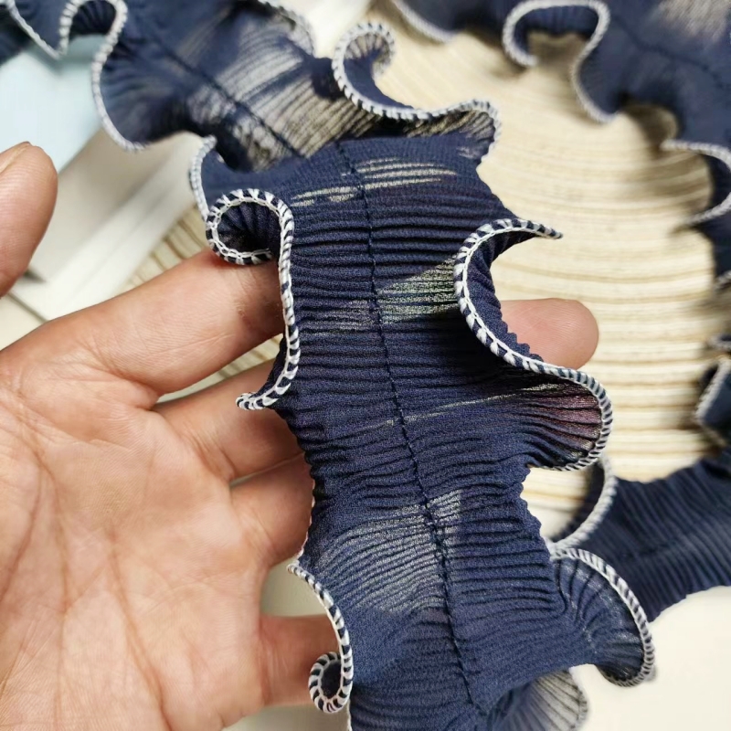 Donkerblauw Chiffon Centrum Ge - Textile Sewing Factory recensie en prijs